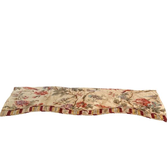 Waverly Charleston Chirp Scalloped Valance Lot of 2 Window Treatment Farmhouse - Picture 1 of 10